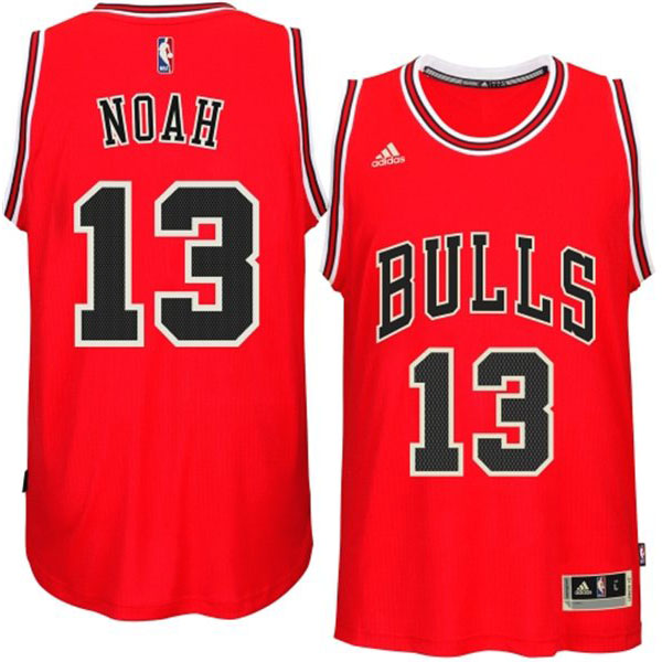 Chicago Bulls #13 Joakim Noah 2014 15 New Swingman Road Red Jersey